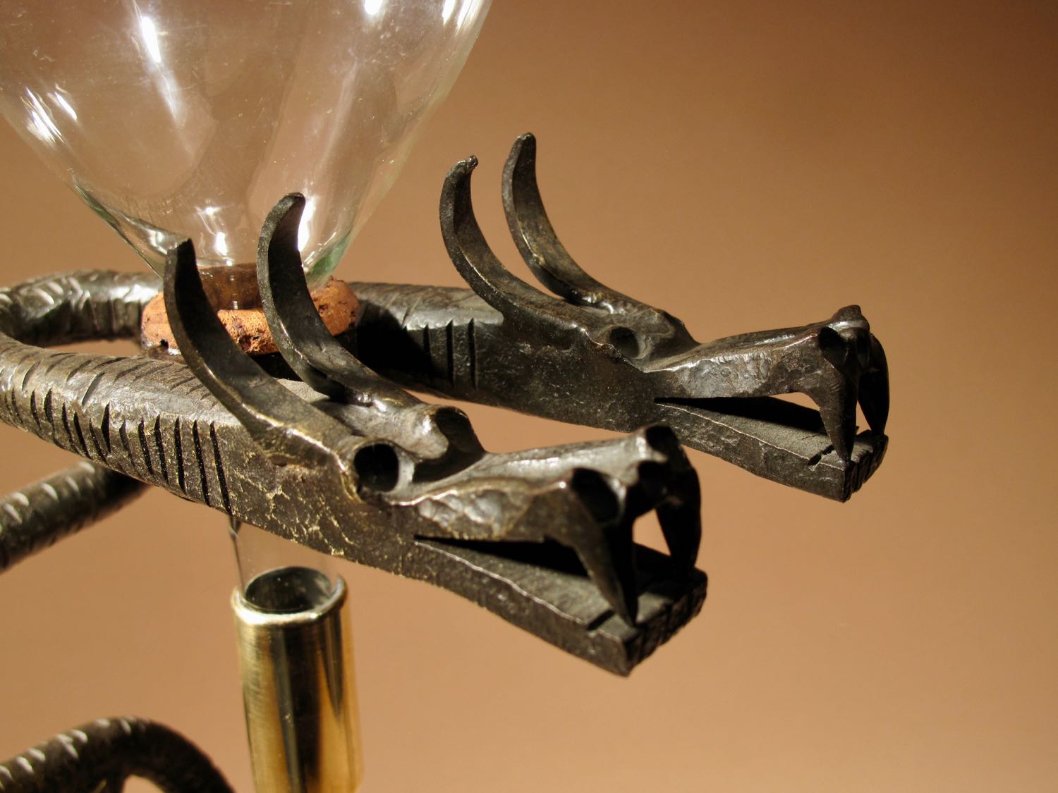 A Rare Art Deco Very Stylish Wrought Iron The Rothschild Wine Dispenser. Circa 1920. - Image 2